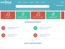 Tablet Screenshot of eventticketscenter.com